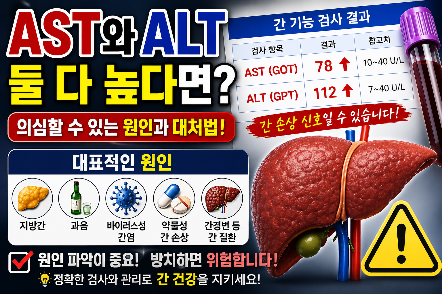 AST & ALT 둘다 높은 경우
